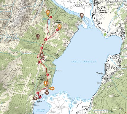 Runde auf den Berg Peschiera 2