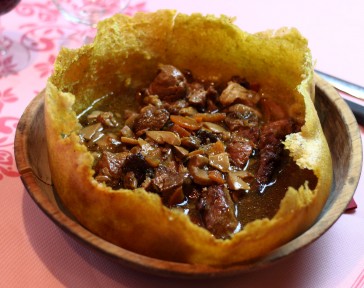 Braised beef with Polenta